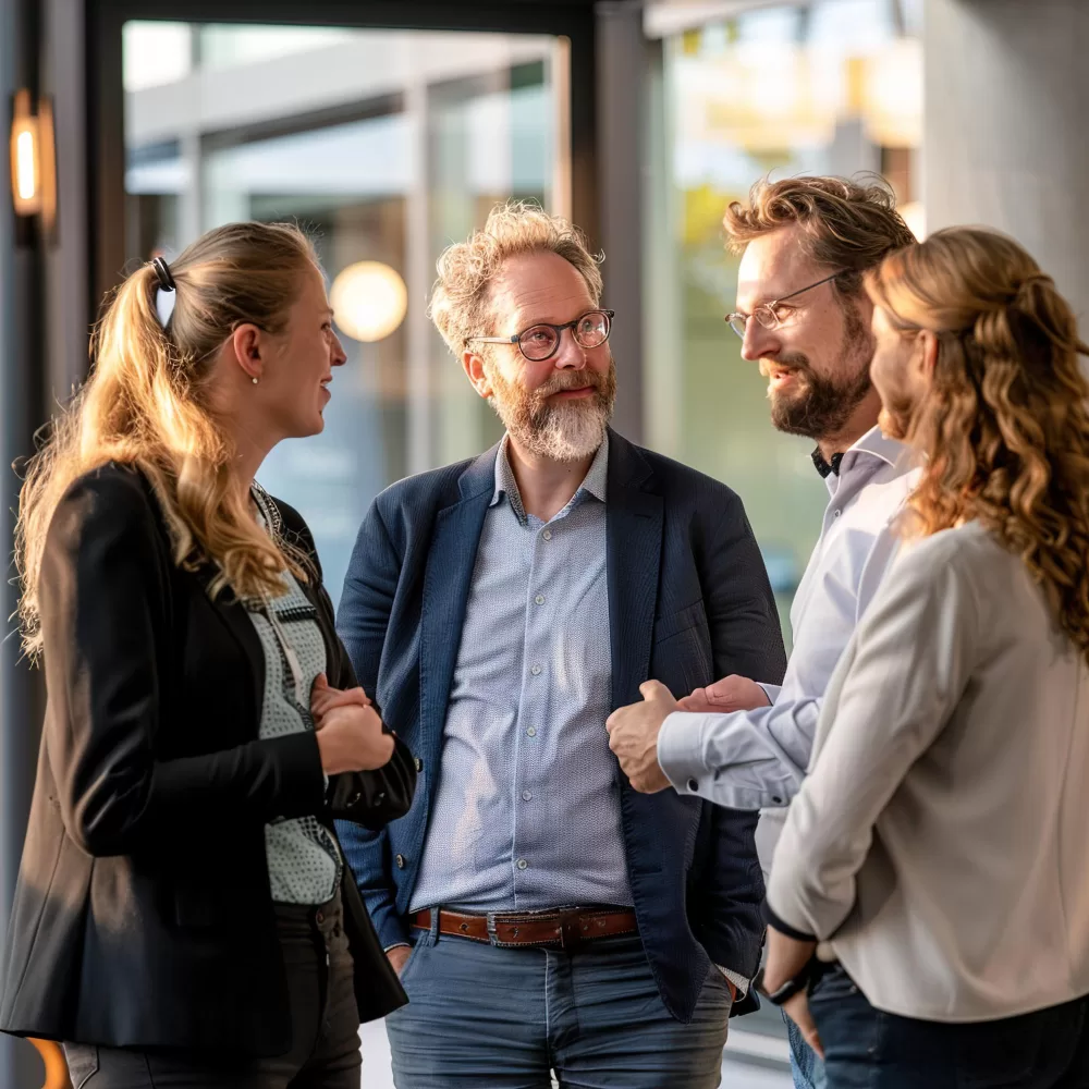 Group of people talking