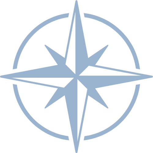 Stylized compass